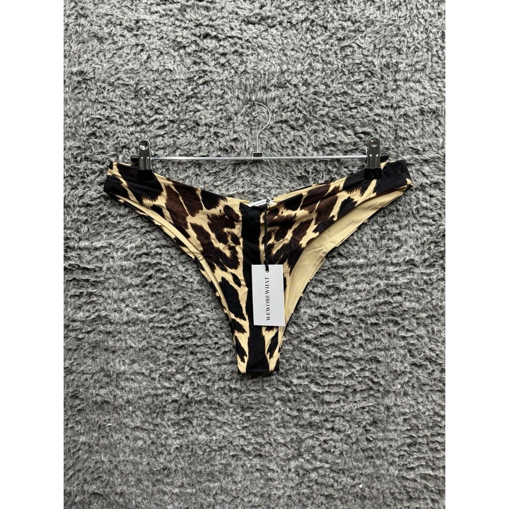 NEW We Wore What Delilahโ Bottom Tan Leopard Print Size Large